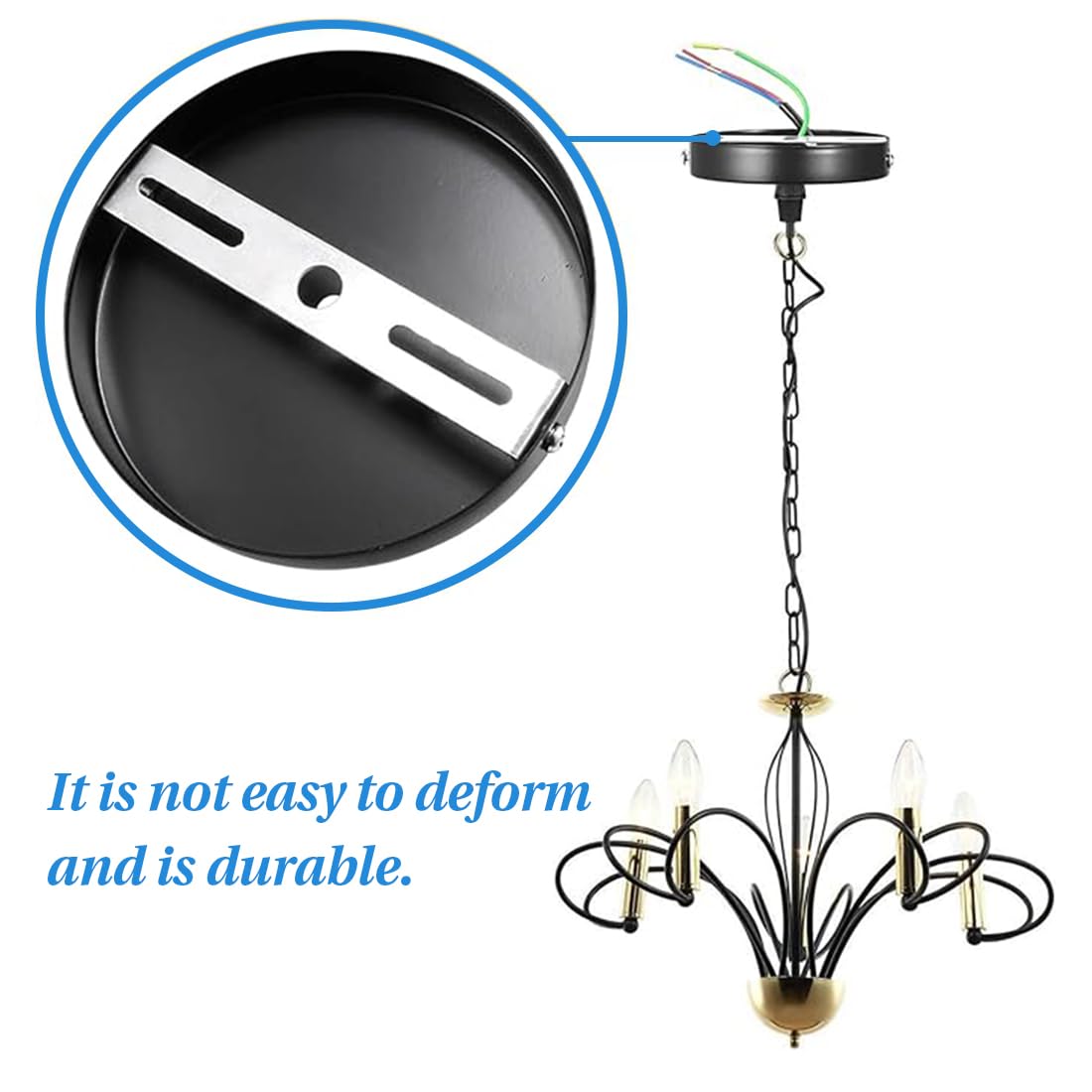 Set van 4 plafondlamphouders, montagebeugel, dwarsbalk, plafondhouder, lamp (90 mm, 100 mm), lamphouder met schroeven, accessoires, lamphouder voor montage aan de muur