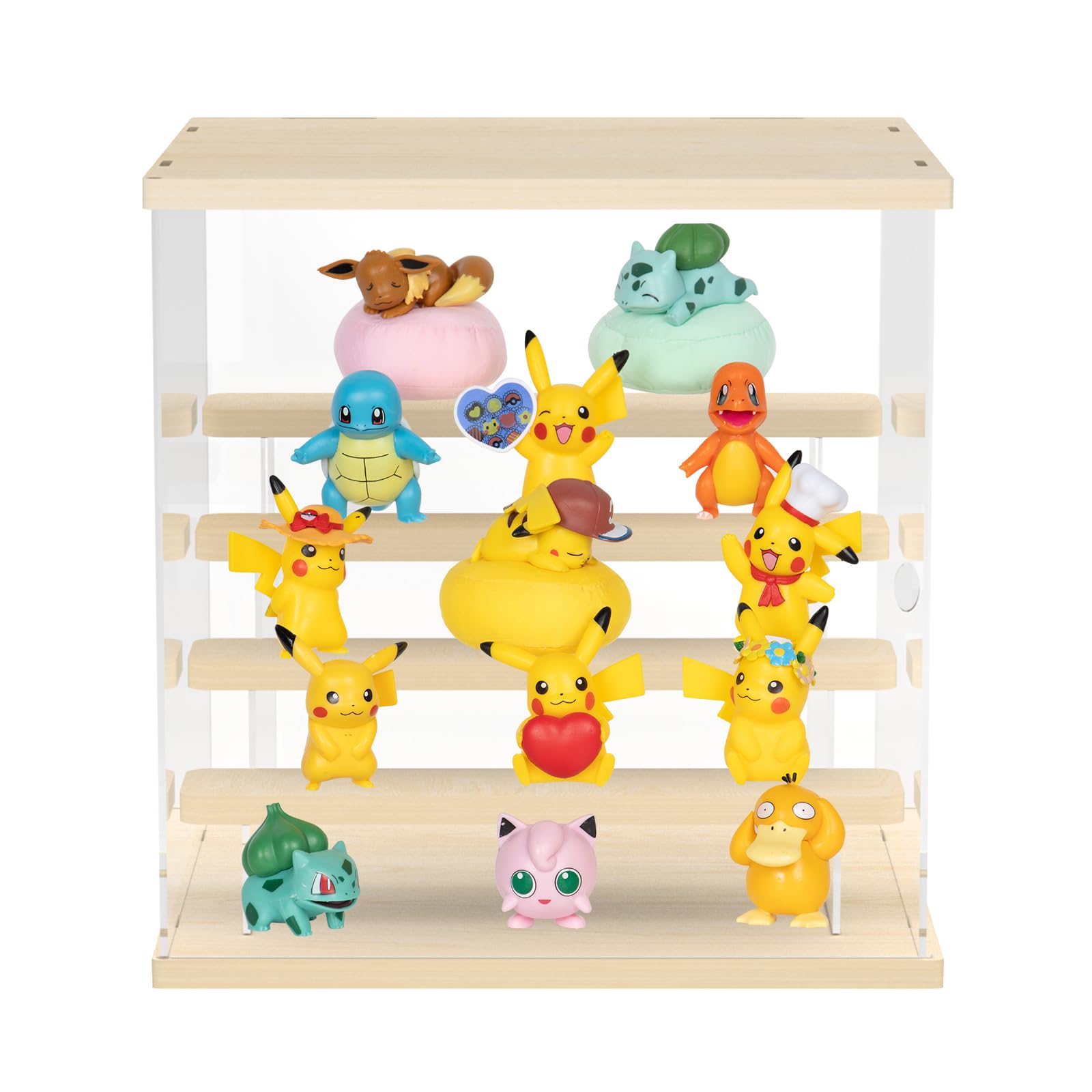 5 Niveaux Vitrine pour Collection Boîte Acrylique Transparent pour Lego vitrine pour Figurine Pop Maquette,Amélioré Présentoir Boîte d'affichage Rangement Anti-Poussière, 31.7X 29.7X 32.6cm