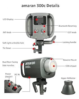Amazon.com : Amaran 300c RGB LED Video Light,Bowen Mount