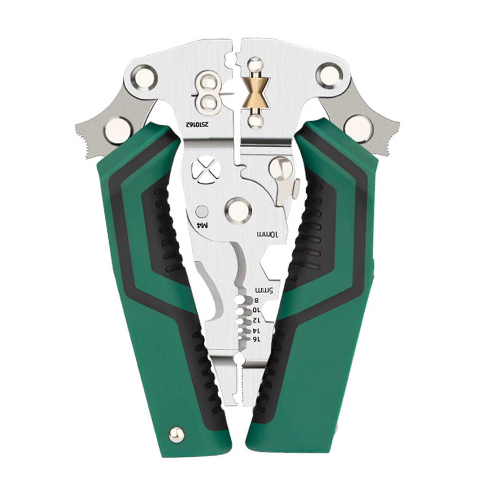 Tsophreniq Wire Stripping Pliers With Electricity Measurement Electrician Plier 11-In-1 Multifunctional Wire Plier Multifunctional Folding Electrician Pliers