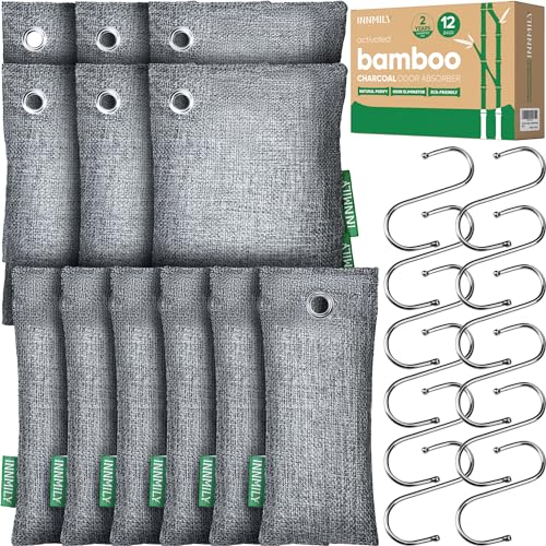 Charbon activé absorbeur odeur 12 sacs 100% naturel