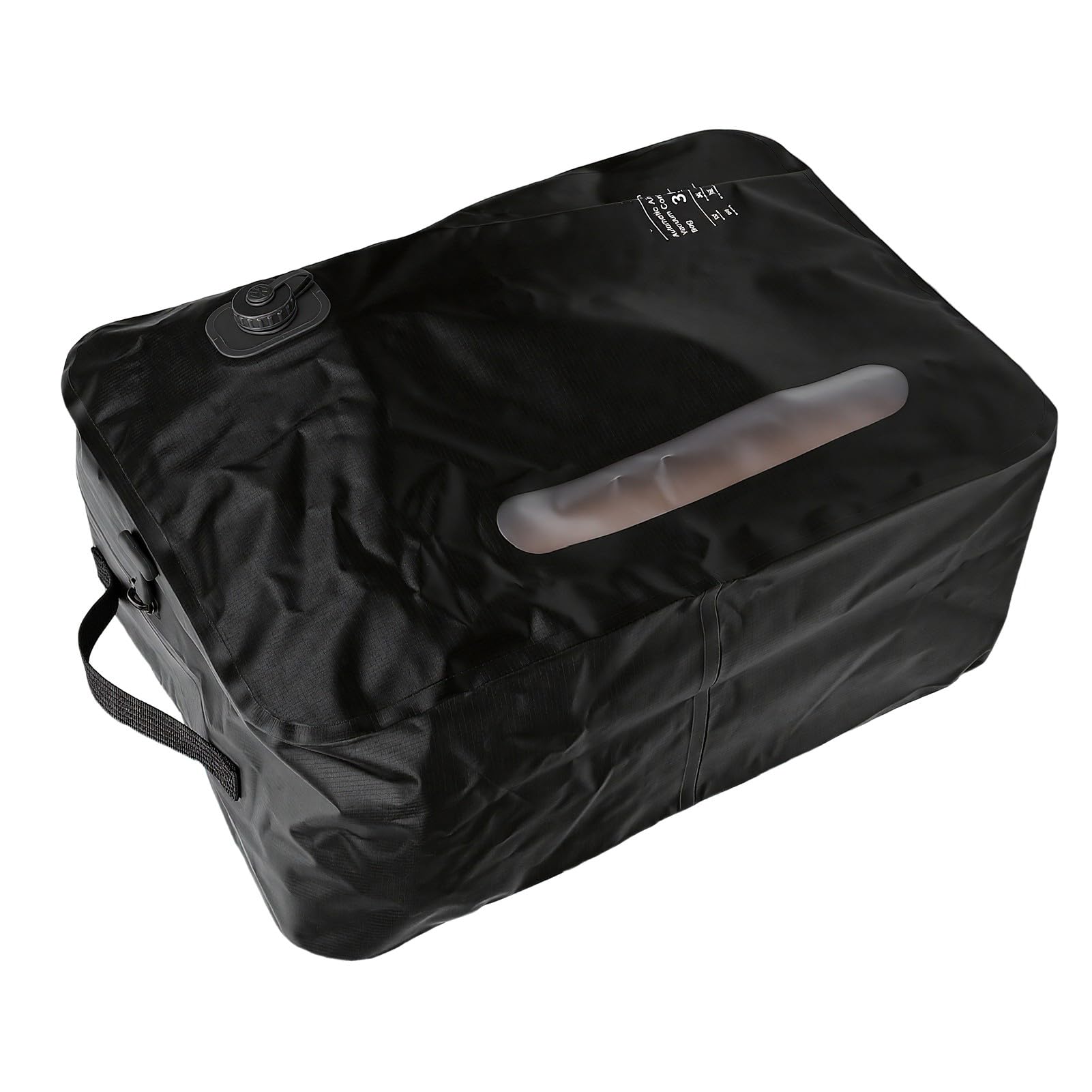 Duokon Bolsas de Vacío para Viajes, Cubos de Embalaje de Compresión Reutilizables de 35L, Bolsas Selladas para Maleta de Mano y Mochila de Viaje (BLACK)