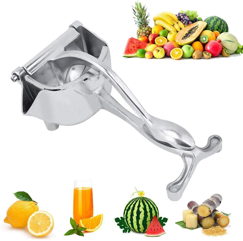 Stainless Steel Manual Juicer Lemon Press Squeezer,Heavy Duty Hand Press Lemon Orange Juicer,Fruit Juicer Citrus Extractor Tool