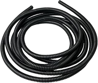 Black Conduit Split Plastic Flexible Cable Tidy Solution Tube Trunking 13mm - 2m