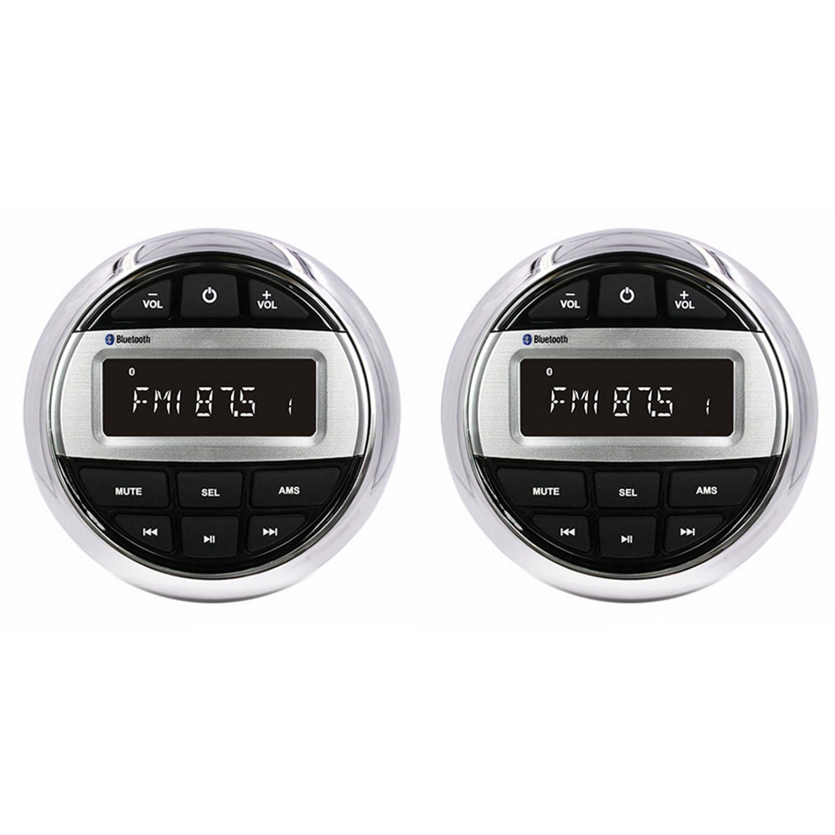 2X Bluetooth Marine Stereo Radio do Łodzi Wodoodporny FM AM Cyfrowy Odtwarzacz Audio dla Jachtu ATV UTV Wózek Motocykl