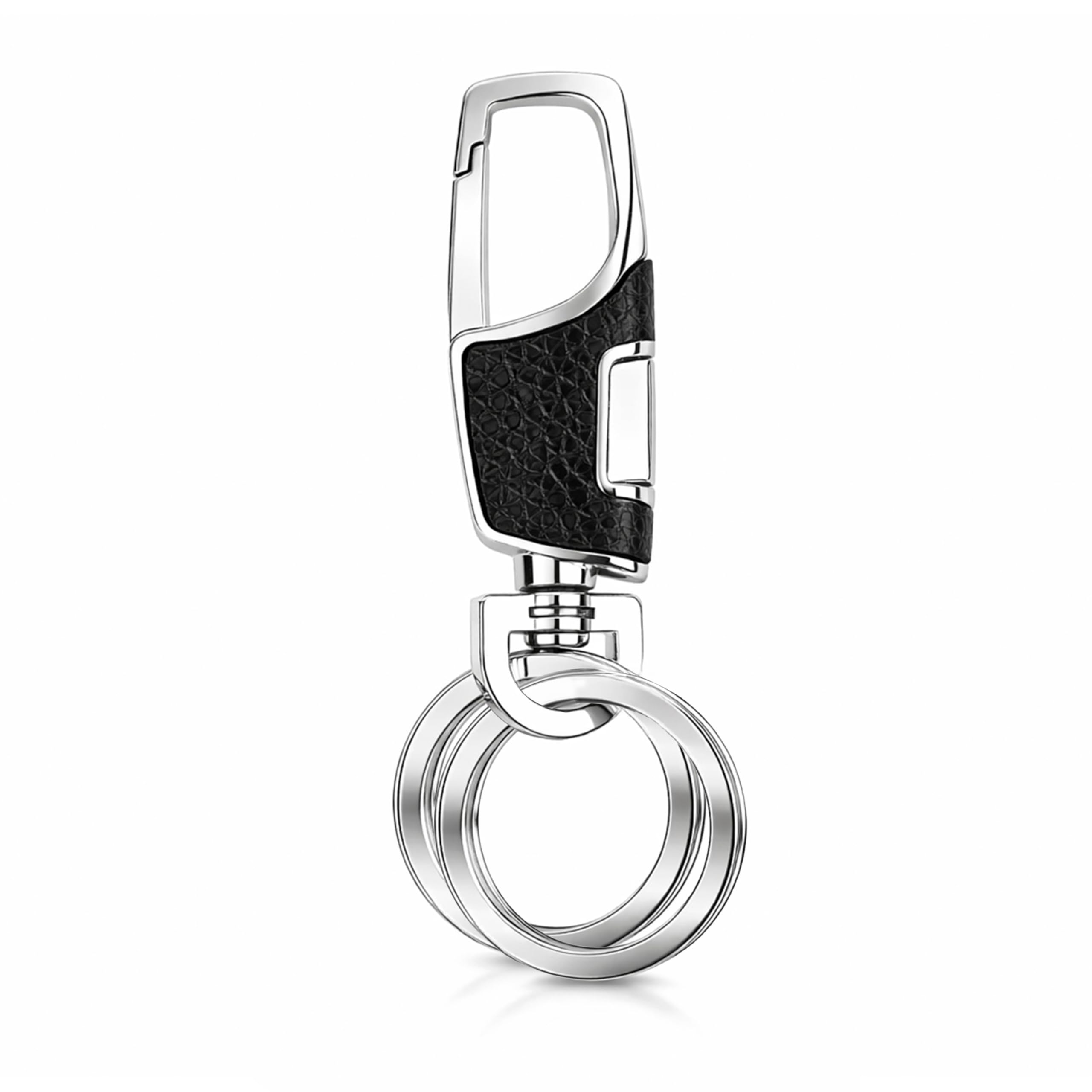 Heavy Duty Metal Keychain with Clip Hook & 2 Detachable Key Rings – Zinc Alloy Multi-Functional Key Holder for Car, Bike & House Keys, Belt Loop Key Organizer for Men & Women-image-45