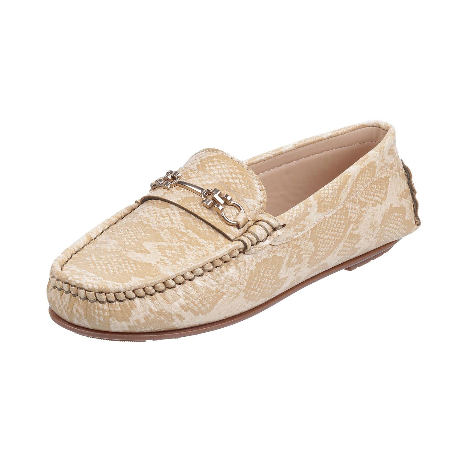 Mochi Women Beige Synthetic Leather Loafer UK/5 EU/38 (31-100) (B0BQ3TGZKH) Amazon Price History, Amazon Price Tracker