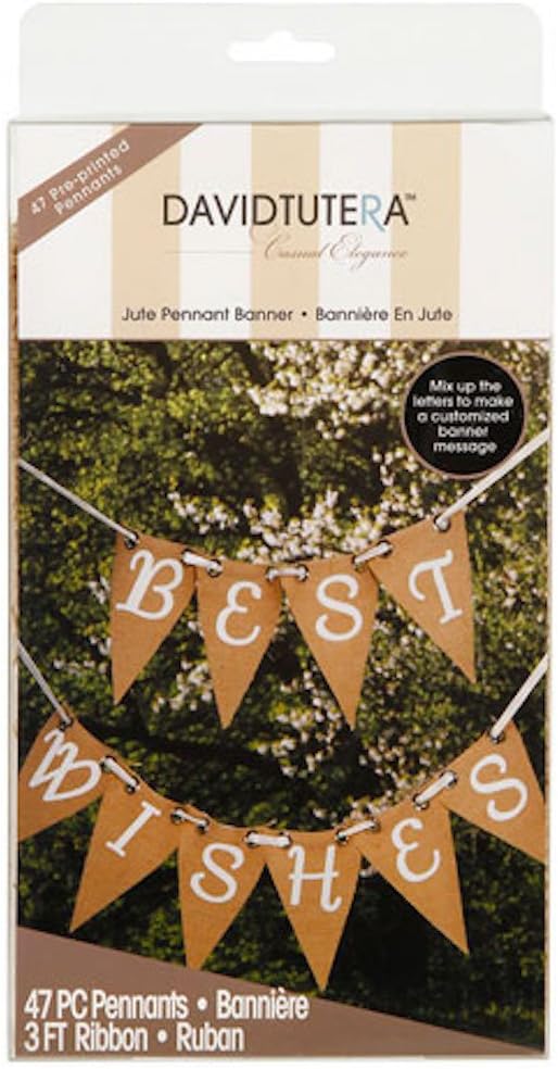Burlap Banner Kit Wedding Birthday Party Banner Sign Garland Decoration