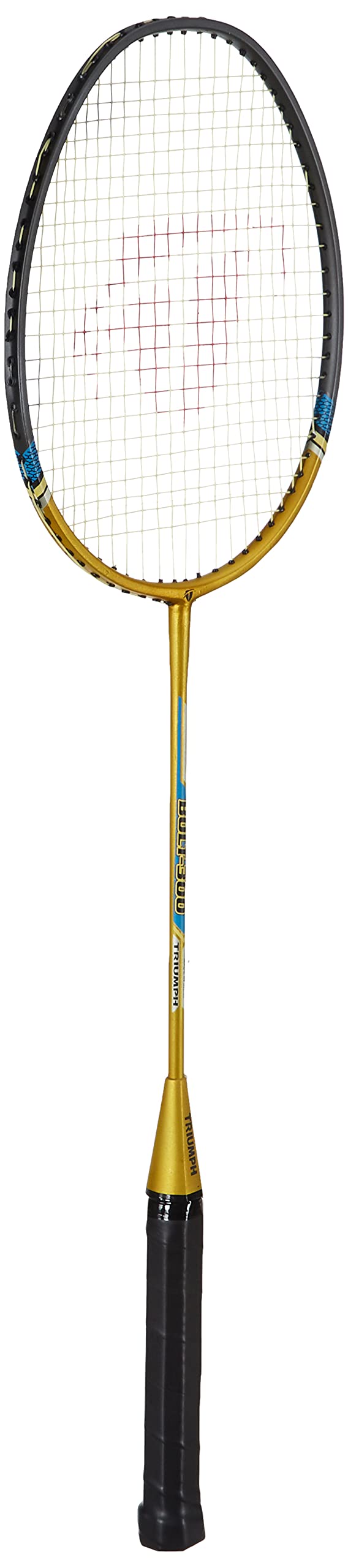 Triumph Bolt Graphite Composite Light Weight Strung Badminton Racket with Star-3R Single Compartment Badminton Bag Yellow-picture-30