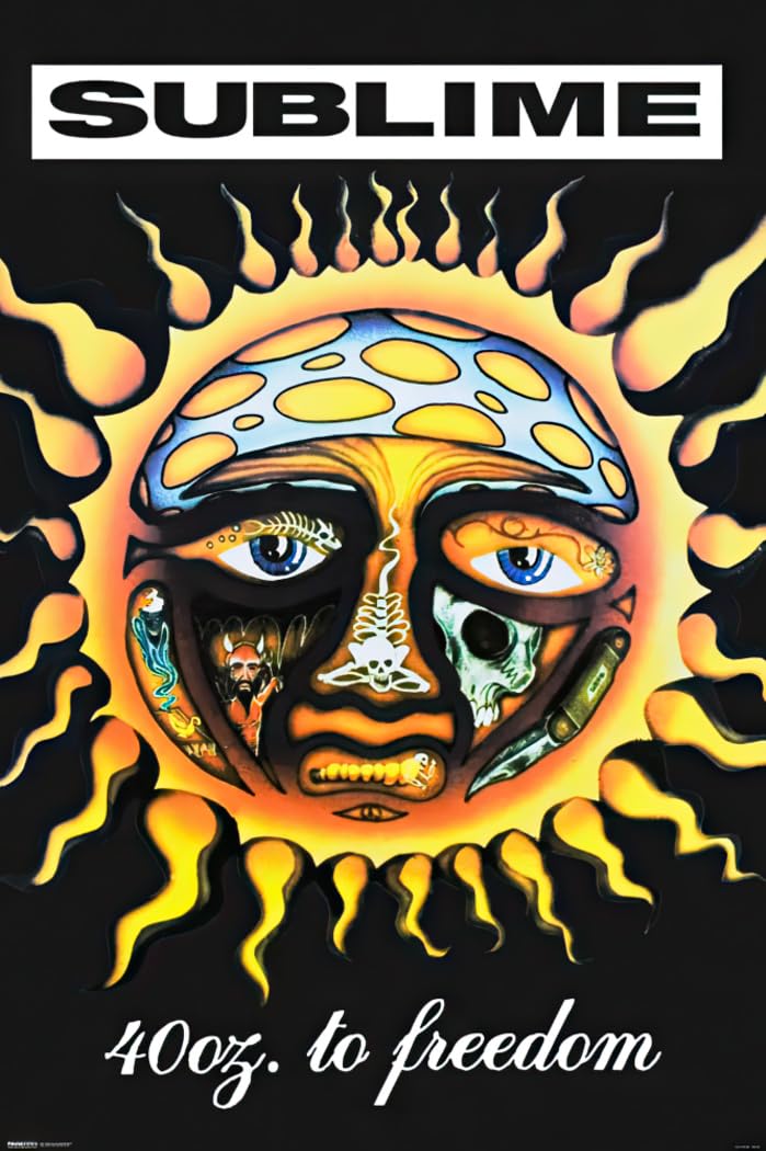Amazon.com: Sublime - Music Poster (40oz. To Freedom - Album Cover