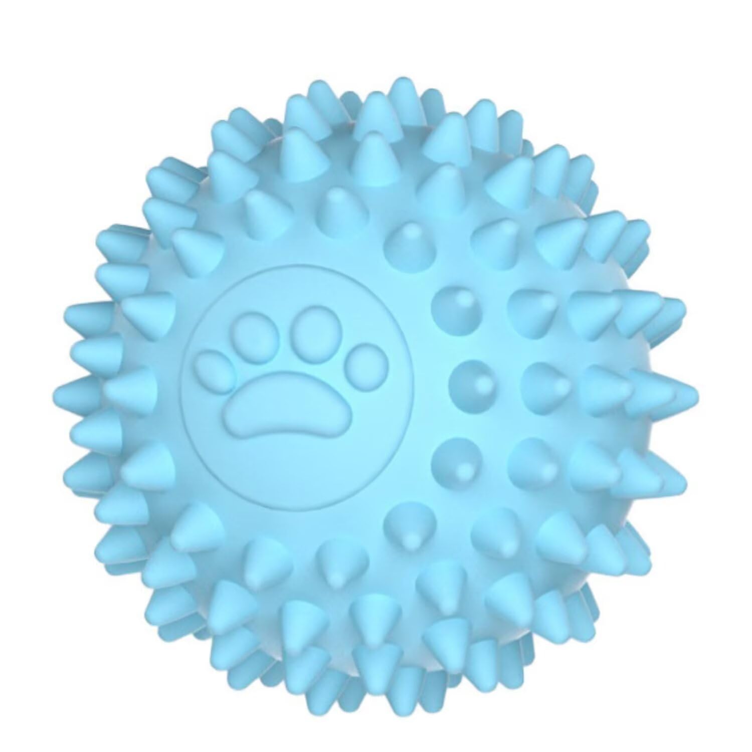 Dogs Toy Spiky Ball No Squeak Chew Toy Long Lasting Dog Toy Balls for Aggressive Chewers Dogs Puppy Teething Training Spiky Rubber Ball for Aggressive Heavy Chewers,Toy Balls | blue