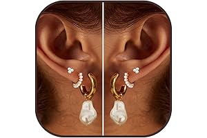 3 Pairs of Exquisite Pearl Earrings for Multiple Piercings: Captivate with Timeless Elegance