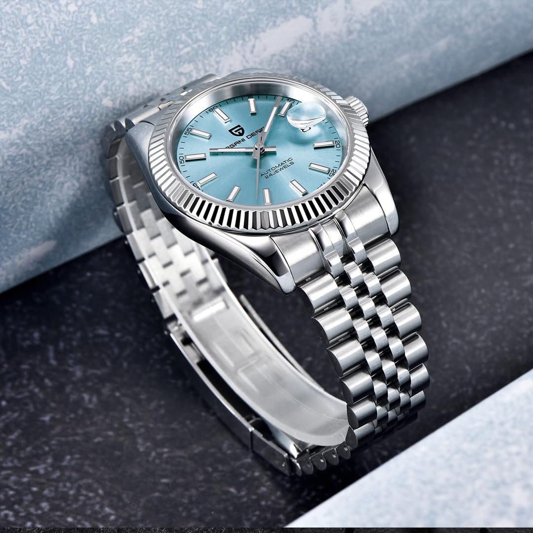 Pagani Design Herrenuhr Automatikuhr Japanisches Automatikwerk Klassische Uhr Saphirglas 100 Meter Wasserdicht Leuchtend Business Herrenuhr