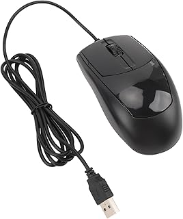 1200 DPI Ergonomic Wired Gaming Mouse, Silent Click USB Mouse for Office and Laptop, Designed for Comfort and Efficiency, Compatible with Desktops and Laptops