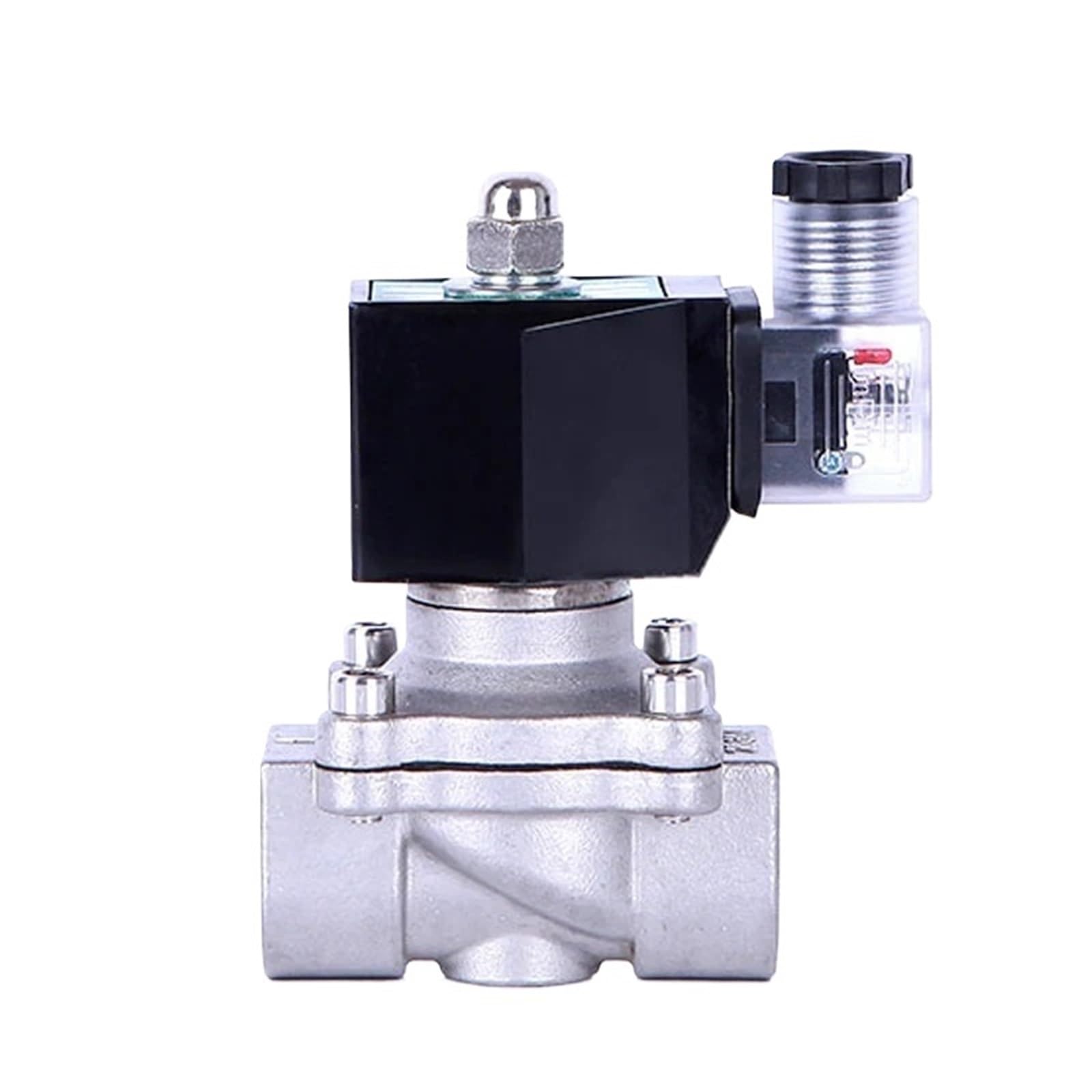 Électrovanne 1/2 BSP 120VAC inox normalement ouverte pour haute température