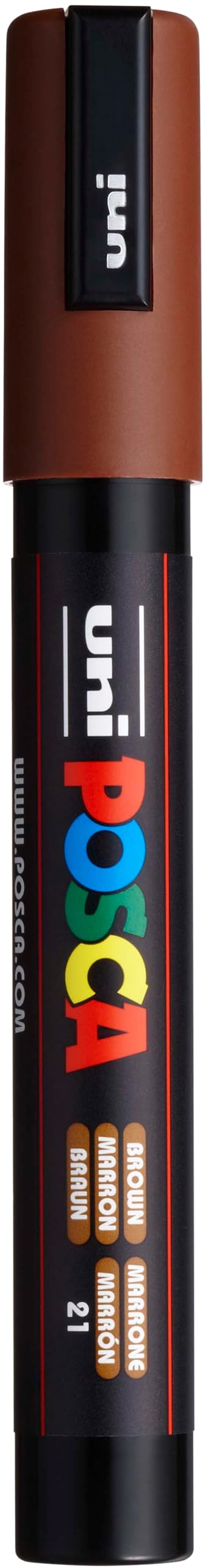Posca Marker 5M in Brown, Posca Pens for Art Supplies, School Supplies, Rock Art, Fabric Paint, Fabric Markers, Paint Pen, Art Markers, Posca Paint Markers