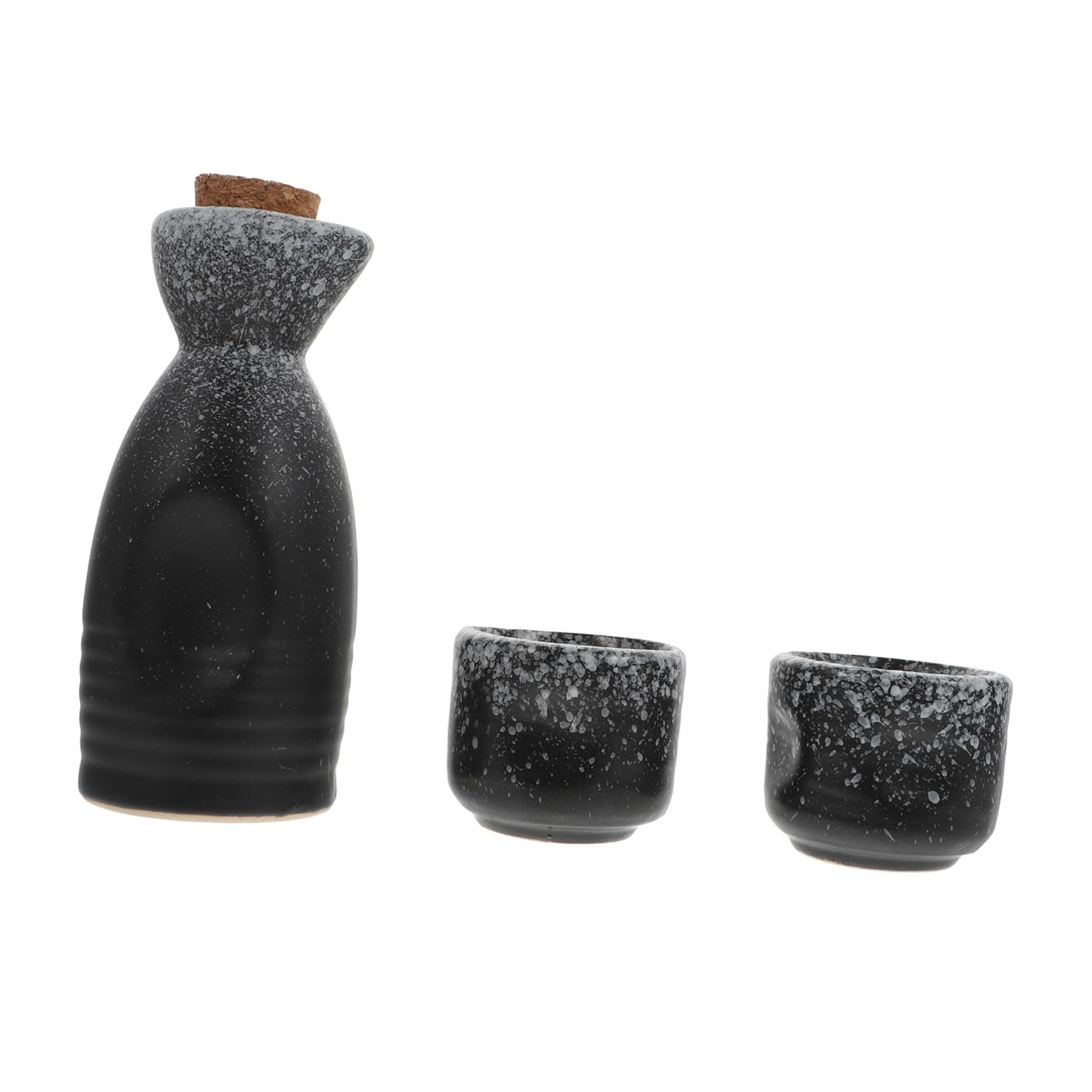 MUCKLILY 1Set Japanese Style Sake Set Pot Cups Elegant Ceramic Sake Holder for Home Decor Tea Parties and Special Occasions Low Absorption Smooth Surface Workmanship