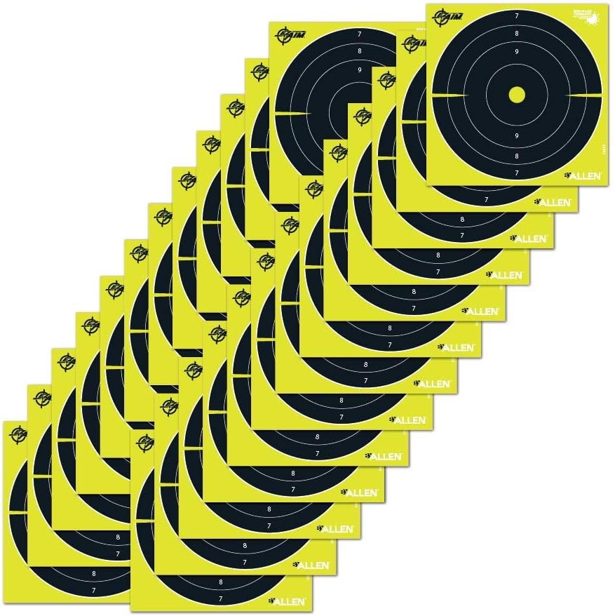 Allen Company EZ-Aim 8 x 8 inch Non-Adhesive Splash Shooting Targets by Allen Company, Targets, Gun - Rifle - Pistol - Airsoft - BB Gun - Air Rifle, Green, 25 Per Pack (15213)