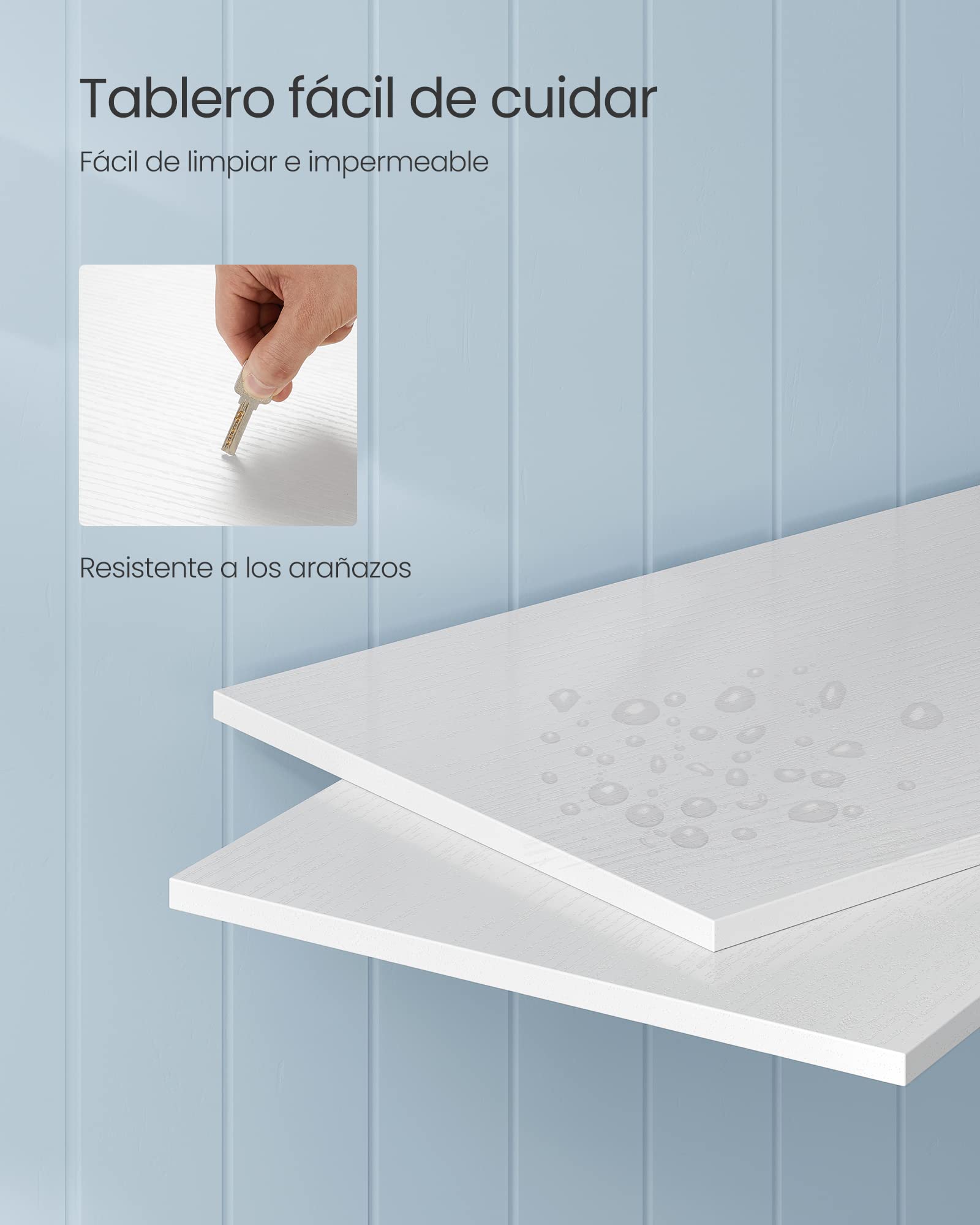 VASAGLE Mueble de TV, Mesa de TV de hasta 55 Pulgadas, con 2 Cajones y 2 Compartimentos Abiertos, 120 x 40 x 50 cm, para Salón, Dormitorio, Marco de Acero, Blanco LTV300B46
