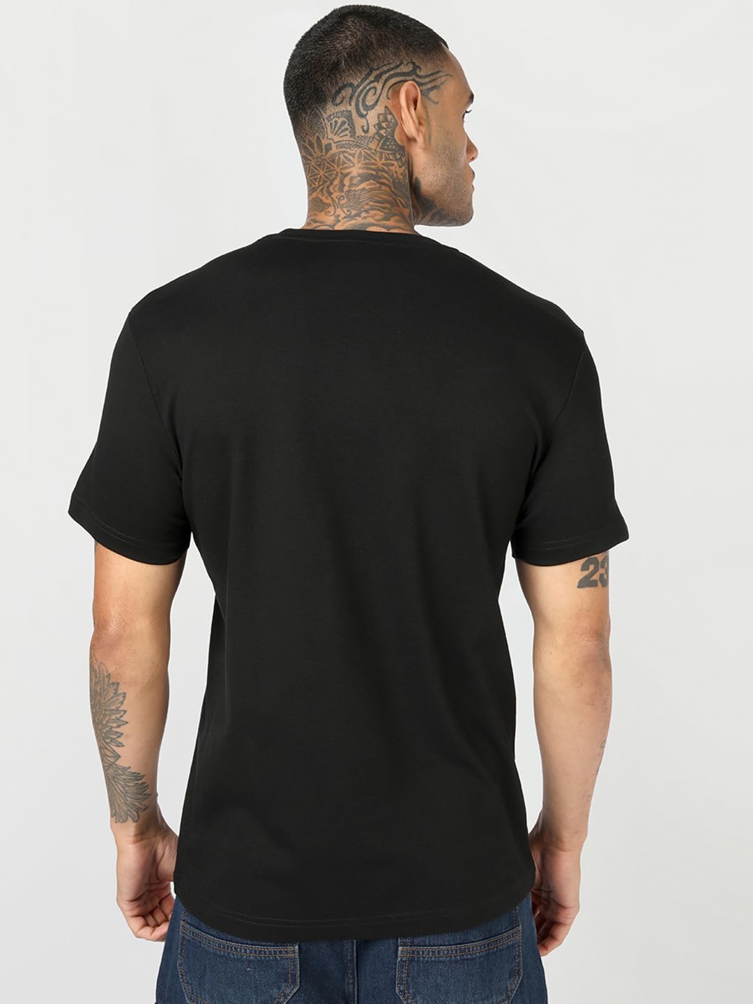Bewakoof Party Animal - T-shirt da uomo in cotone con stampa laminata, vestibilità regolare, mezza manica