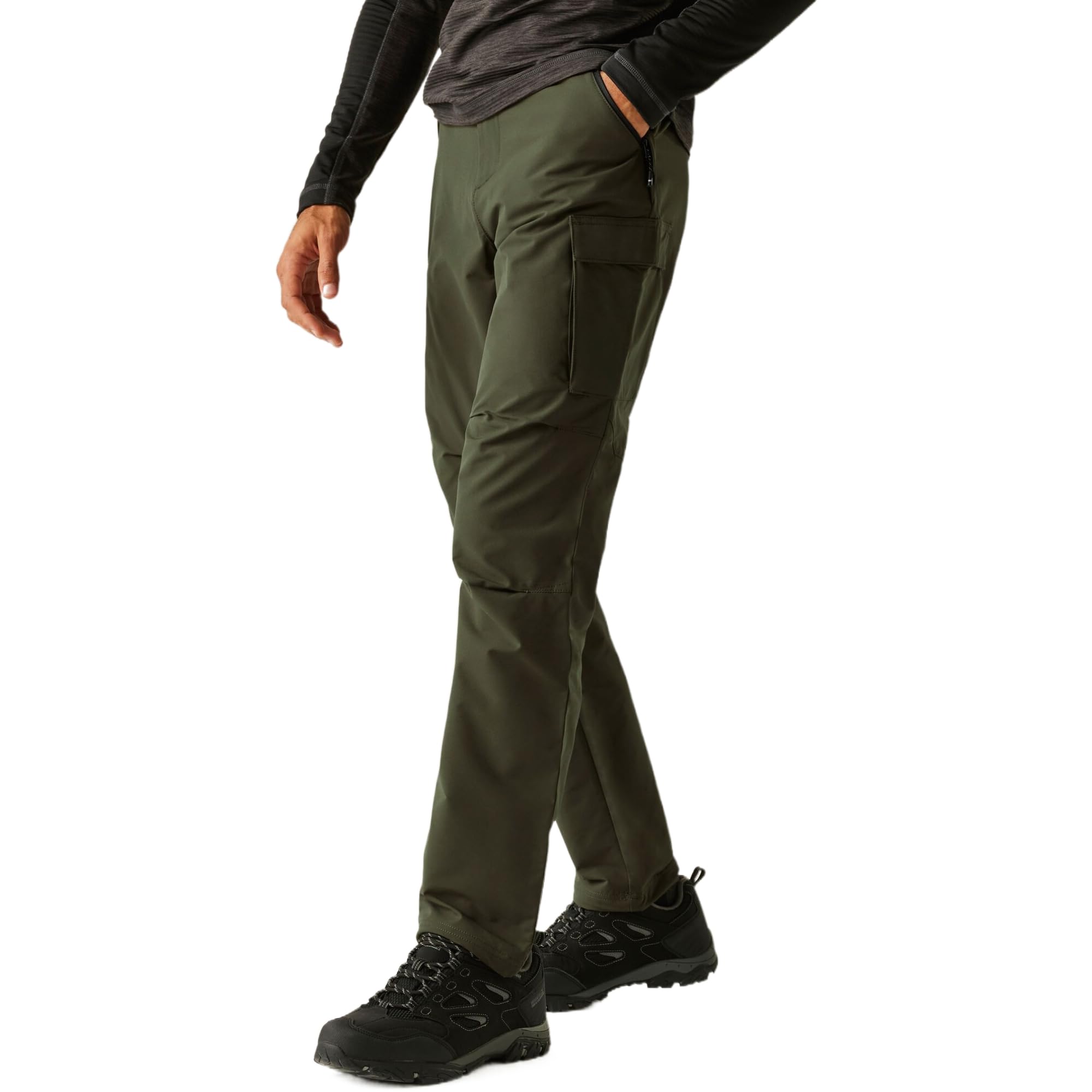 Regatta Men's Green Questra Cargo Walking Trousers in Size 38 R, Sports Direct