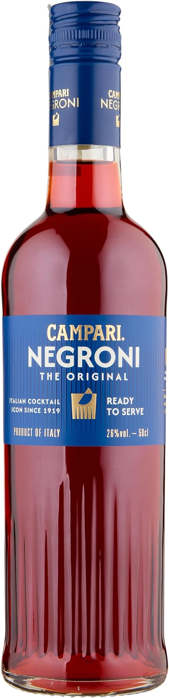 Negroni 50 cl, 26% ABV - Ready to Drink Italian Cocktail