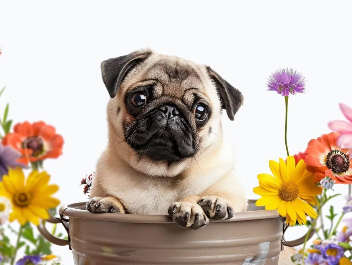 Cane Vaso, 2000 Pezzi Puzzle Classici, per Adulti YHPGL6-421