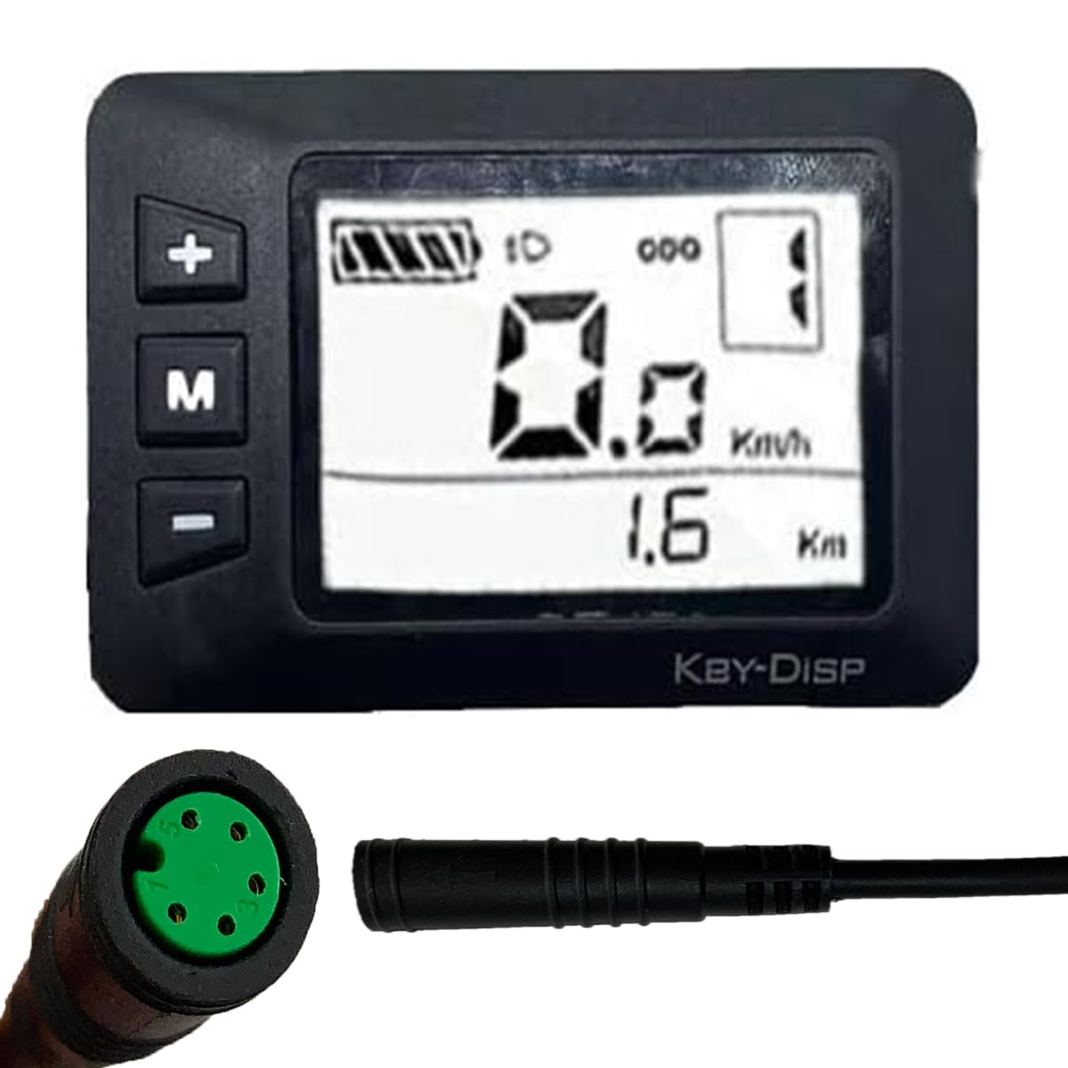 Key-Disp KD21C Ebike Display Meter 24V 36V 48V Electric Bicycle Computer LCD Display Control Panel Electric Display Meter Conversion Kit for Electric Scooter (5 Female pins) : Sports & Outdoors