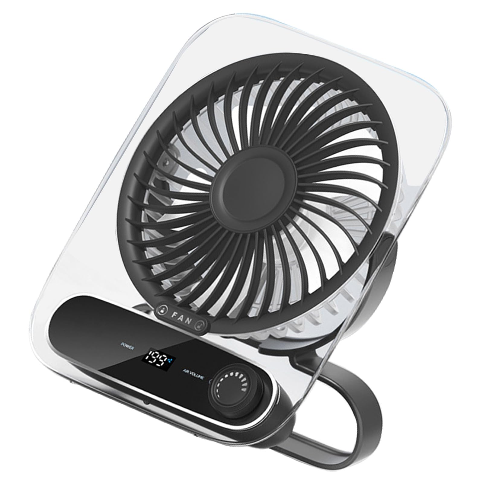 Tsynapter Multifuntional Small Fan Efficient Cooling Fan Adjustable Speed Texture Suitable for Travel Outdoor Use USB Small