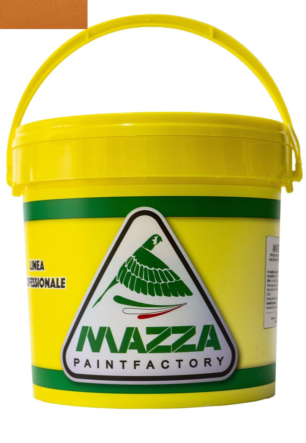 MAZZA Pittura Decorativa Per Interni Brillantinata Glitterata Lt 5 Dusk Colorificio Vernice Brillantini Glitter Muro Idropittura Murale Colorata (Giallo Arancio Scuro Dk4068)