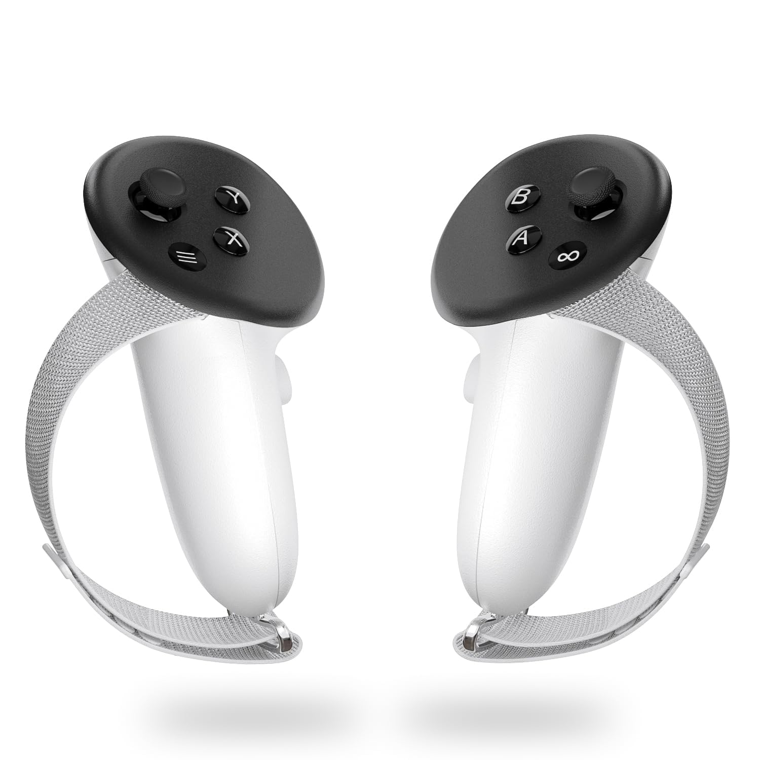 Controller Grips for Meta/Oculus Quest 3,Cover with Non-Slip Texture and Adjustable Soft Straps, Compatibility with Official Charging Dock Battery