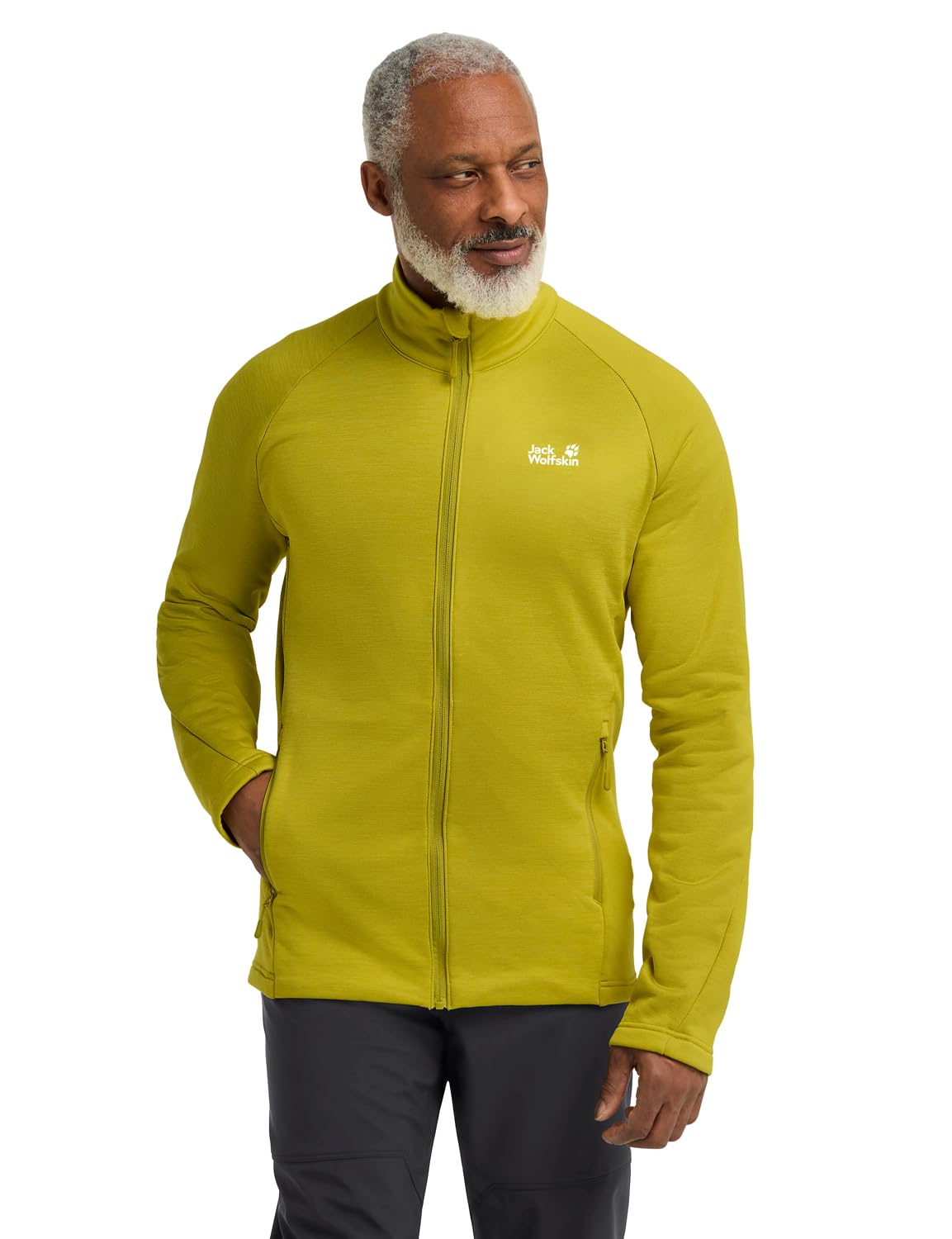 Jack Wolfskin Herren Peak District Fz M, Chartreuse, L EU