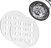 NITAKOU Ice Blocker for YETI Rambler Bottle Chug Cap Tumbler-Ice Gate Prevent Cubed Fruit or Crushed Ice during a Drink Fits 18, 26, 36OZ Bottles Ice Strainer 2Pcs Clear