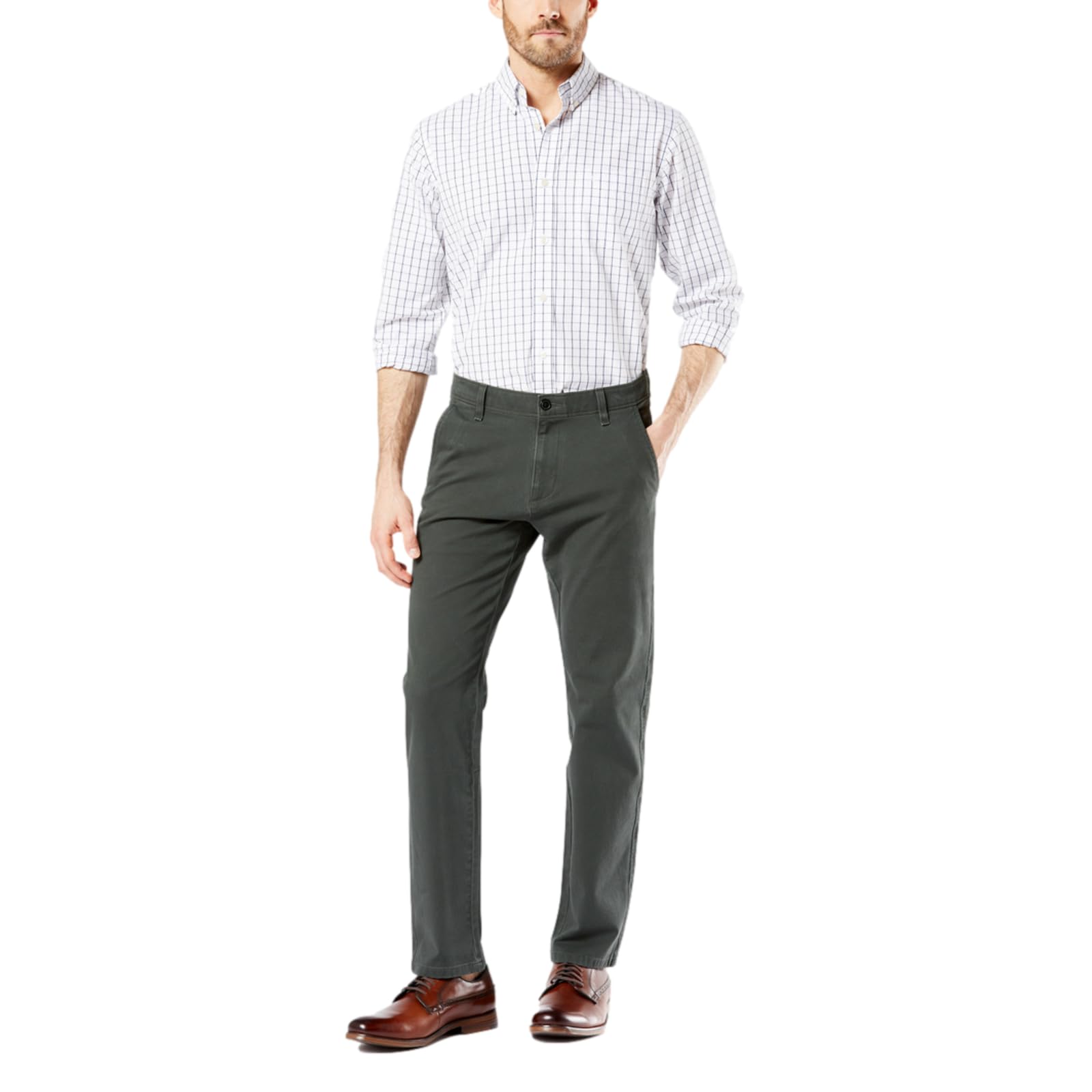 Dockers Signature Khaki Straight Fit Pants Uomo