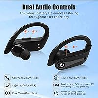 Vista 3 de Auriculares inalámbricos para Xiaomi Redmi 9C NFC con sonido inmersivo True 5.0 Auriculares intrauditivos Bluetooth con estuche de carga de 2000 mAh