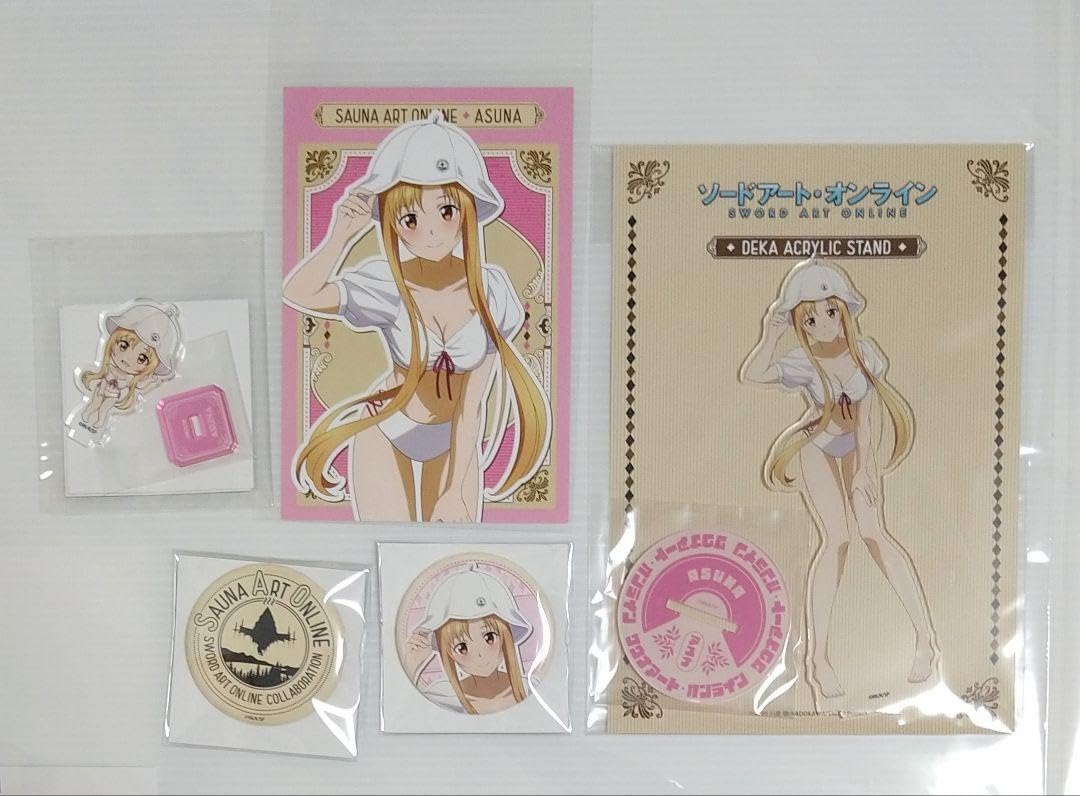 SAOサウナアートアスナ・デカアクリルスタンド ・ポストカード ・缶バッジ