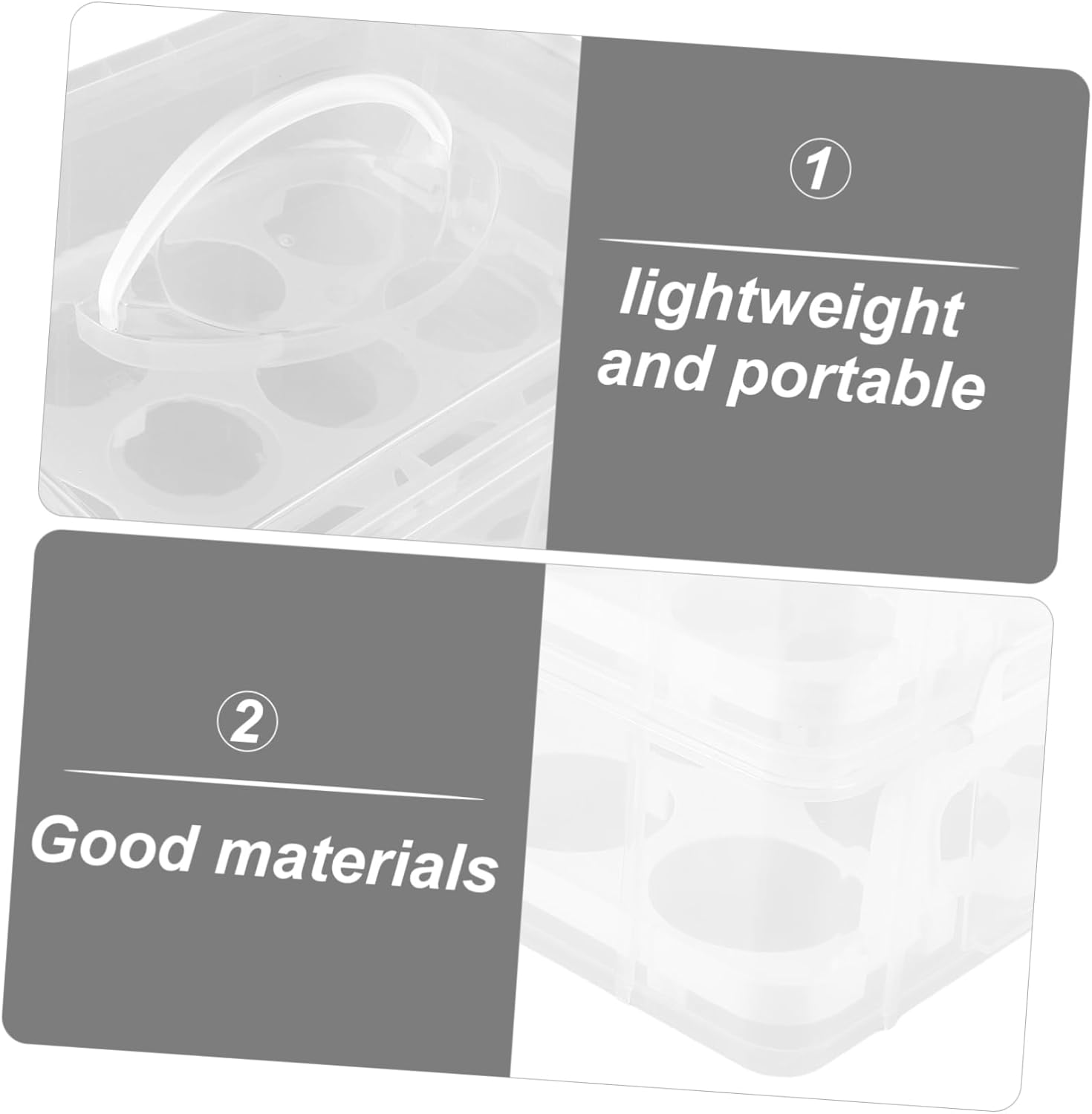 Portable Transparent Cupcake Carrier with Handle Two Cake Transport Box for Easy Organization and Access to Delicious Desserts Anytime Anywhere