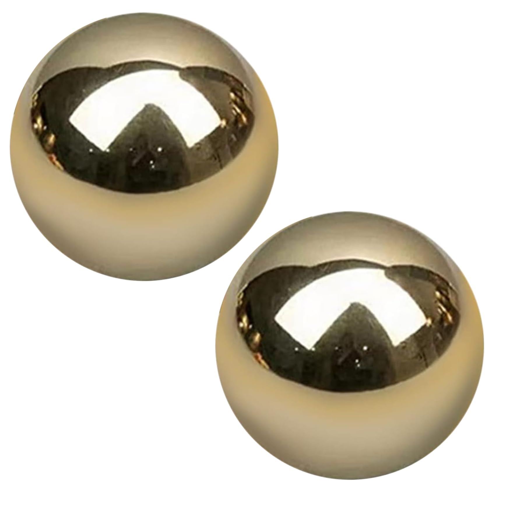 2 bolas de baoding, bolas de mano de ejercicio de latón 1, 5 x 1, 5 chinas para manos, ejercicio y alivio del estrés, adornos de Feng Shui...