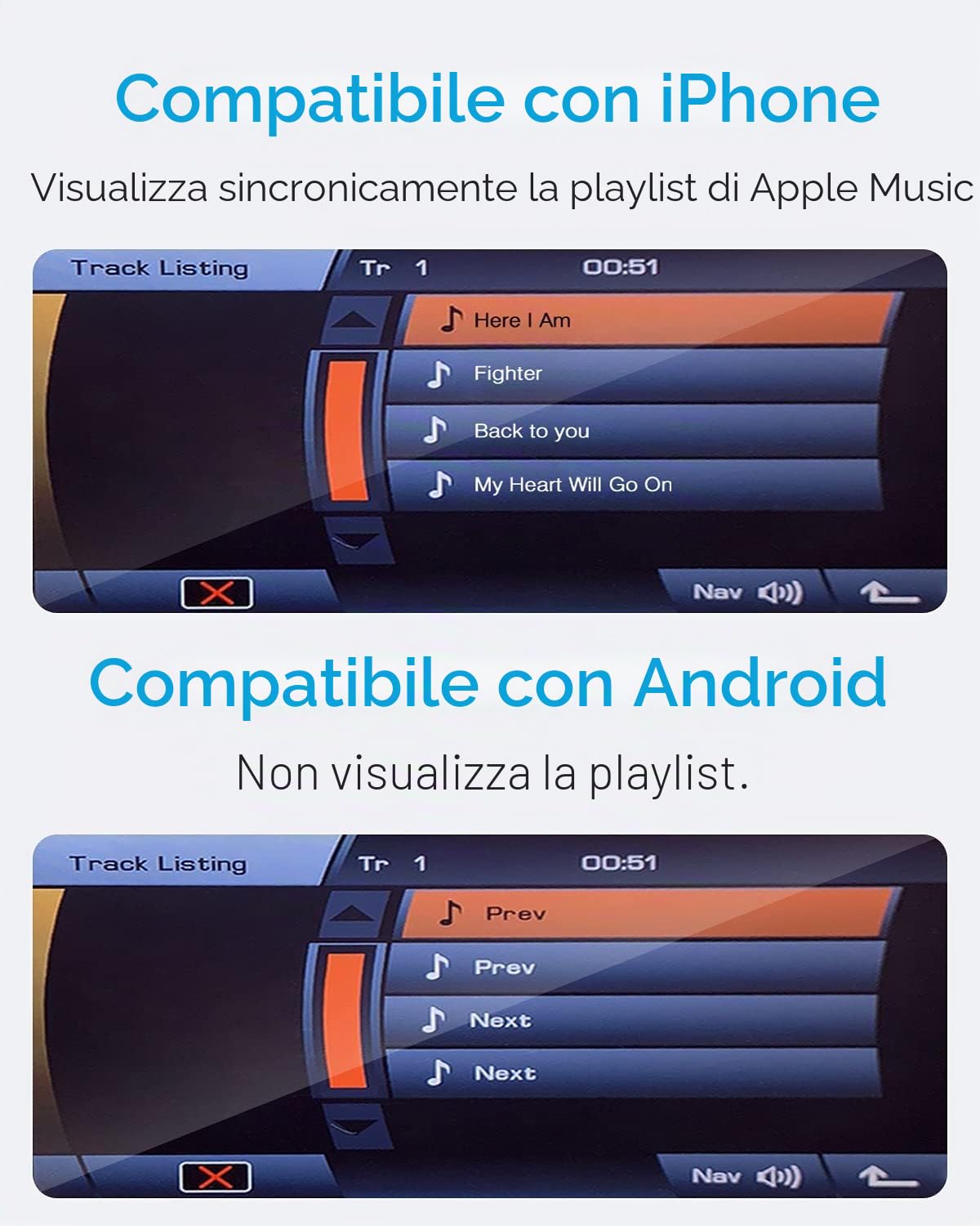Adattatore Bluetooth per auto con cavo iPod - Adattatore audio Senza-fili premium per Land Rover, Range Rover e Jaguar - Bluetooth 5.0 con suono HD