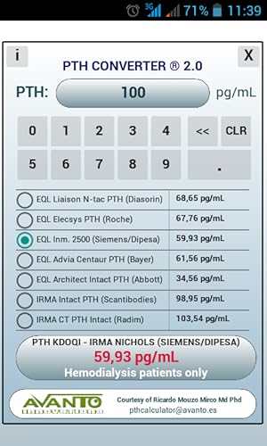 PTH Calculator ®