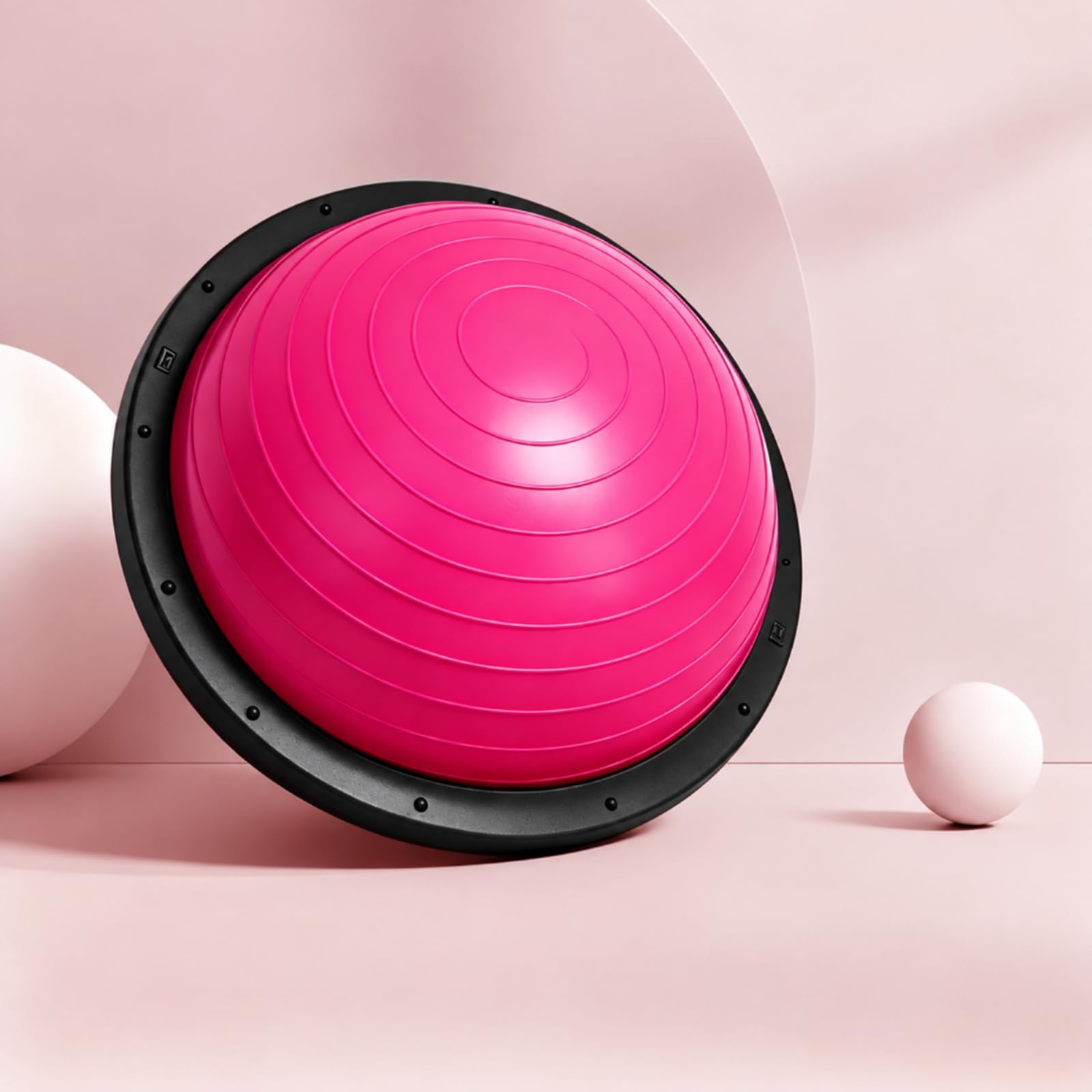 predolo Balance Gonfiabile Semisferico Semisfera da Fitness Portatile di Equilibrio con Pompa D'aria per namento Del Tronco