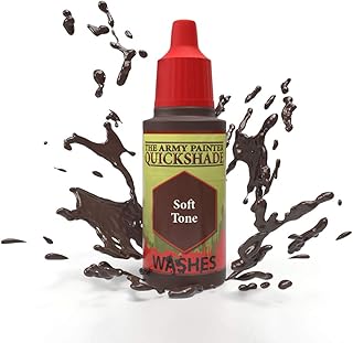 The Army Painter Soft Tone Ink - Quickshade Wash - Non-Toxic Lightly Pigmented Water Based Wash Paint for Tabletop Roleplaying, Boardgames, and Wargames Miniature Model Painting