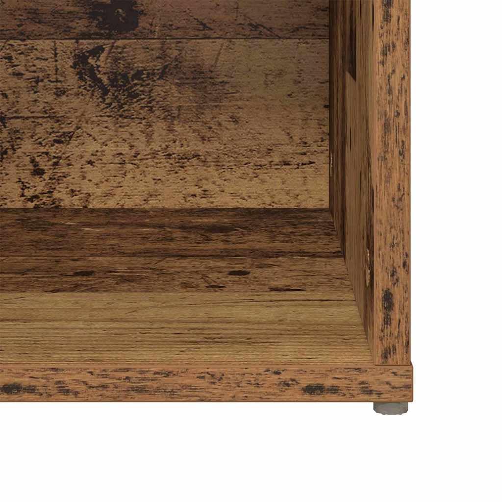 Set 2 Mobili TV da Parete Legno Ingegnerizzato e Massello | Mobile sospeso salvaspazio per il soggiorno, con ante a cerniera e vani interni per riordinare i vostri accessori.