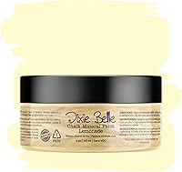 Vista 100 de Dixie Belle Paint Company - Pintura con acabado de tiza para muebles, color blanco lino (Drop Cloth), 8 fl oz, pintura mineral color blanco lino mate