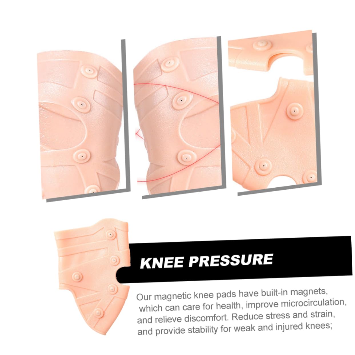HAPINARY Knee Protective Cushion Magnetic Knee Pad for Men Women Ideal for Basketball Badminton