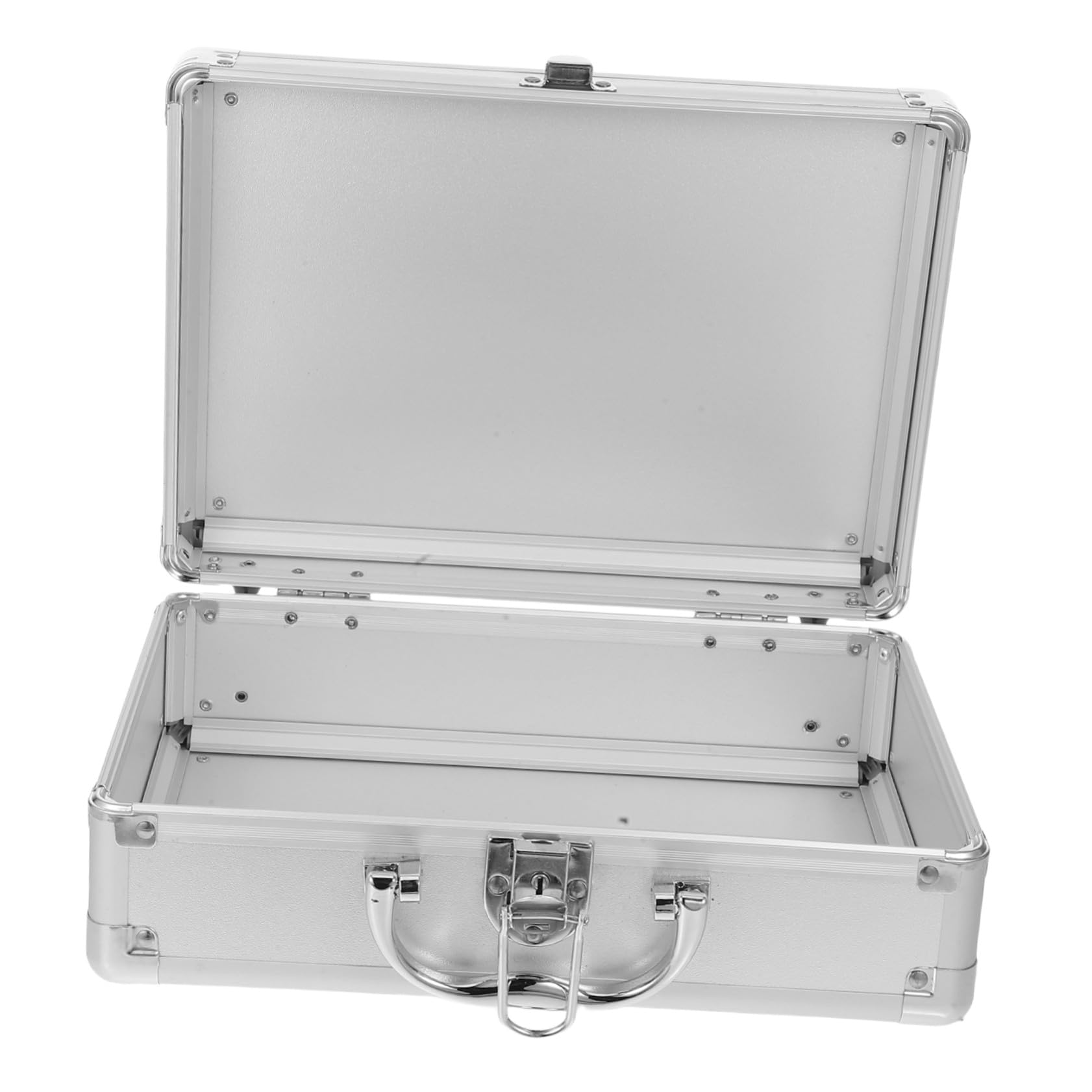 Aluminium Mehrzweck Handkoffer Klein mit Robustem Metallgehäuse Abschließbar Vielseitig für Make Up Instrumente Zubehör Tragbar und Sicher Transportierbar