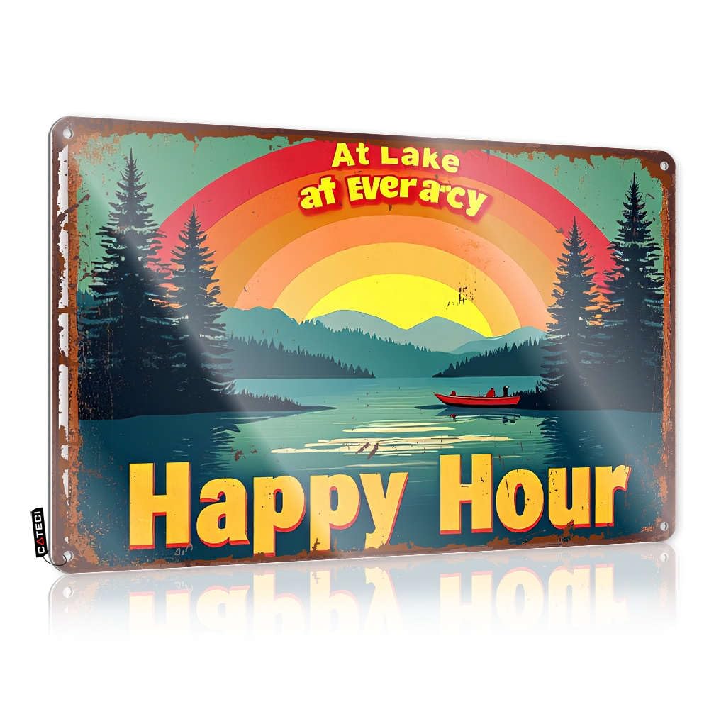 Tin Decor Enjoy Our Happy Hour Special Today! Tin Sign Beer Tin Signs Vintage Sets Bar Mirrors For Man Ca(20X30CM)