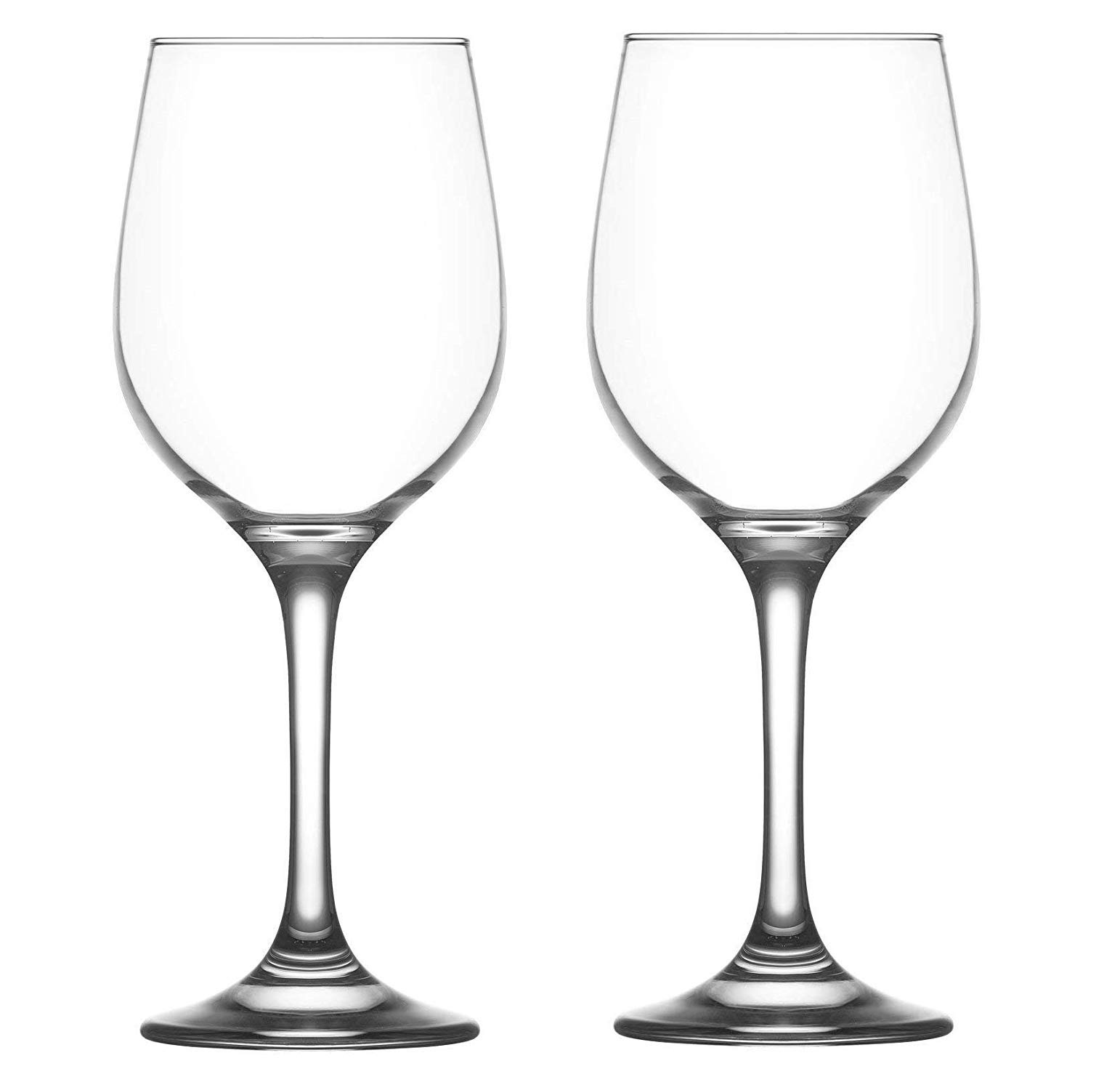 Cloudsell Crystal Wine Glass, Red or White, Clear, 395 ml, Set of 2
