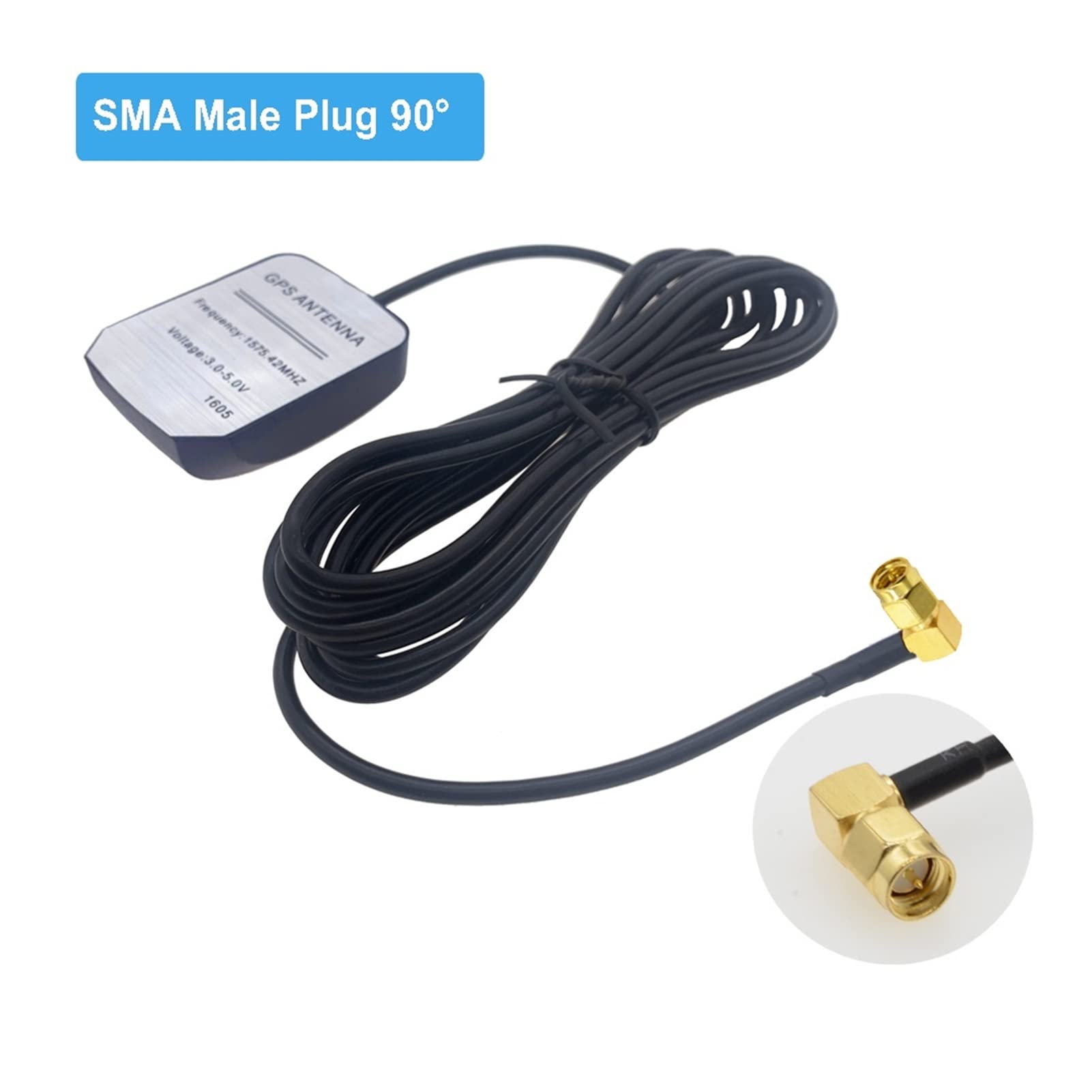 2M 3M 5M 7M Auto Antenne Fakra C Buchse gerade Buchse RG174 Kabel Empfänger Antenne Antennenadapter Bevotop (Color : SMA Male 90, Size : 7M)