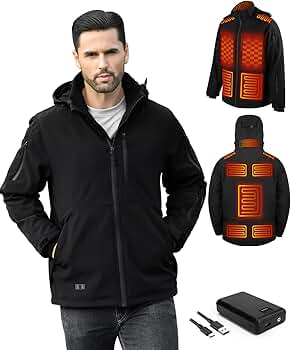 ジャケット・アウター LANTERN HEATING COAT Heated Jacket for Men with Battery Pack 7.4V/16000mAh